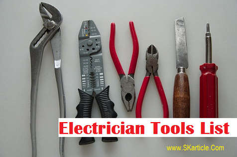 electrician tools list