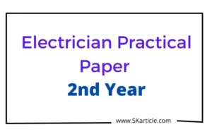 ITI Practical Question paper electrician 2nd Year